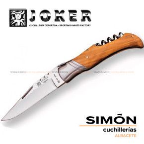 Navaja JOKER "Laguiole" Olivo + Sacacorchos 9,5cm no11 075322