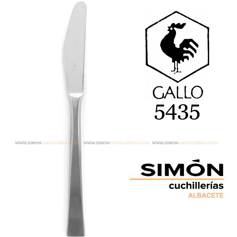 Cuchillo Mesa GALLO "5435" 18/10 060262