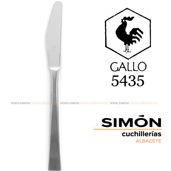 Cuchillo Mesa GALLO "5435" 18/10 060262