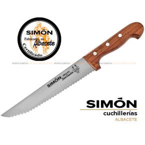SIMÓN "Taurina" WOOD Firebull Serrated Knife 20cm 8" 215053