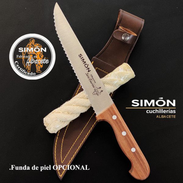 Cuchillo Toro Embolado Sierra SIMÓN "Taurina" MADERA 20cm 8" 215053