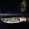 Navaja Clásica Albacete S.XX "Feria de Albacete" Búfalo SIMÓN Grabado Aguafuerte ORO 24K 007026