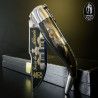 Navaja Clásica Albacete S.XX "Feria de Albacete" Búfalo SIMÓN Grabado Aguafuerte ORO 24K 007026