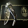 Navaja Clásica Albacete S.XX "Feria de Albacete" Búfalo SIMÓN Grabado Aguafuerte ORO 24K 007026