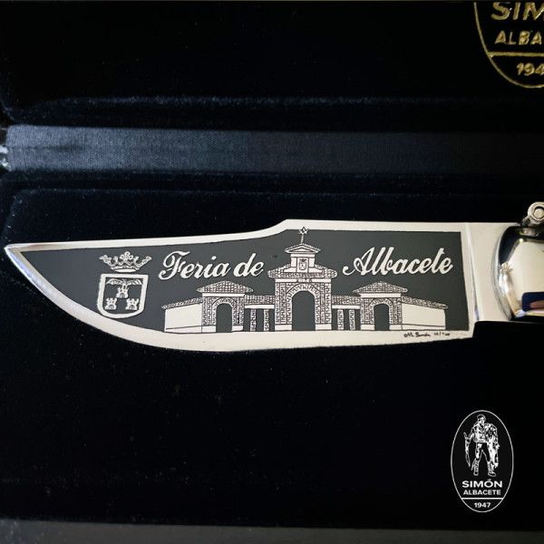 Navaja Clásica Albacete S.XX "Feria de Albacete" SIMÓN Grabado Aguafuerte 007001
