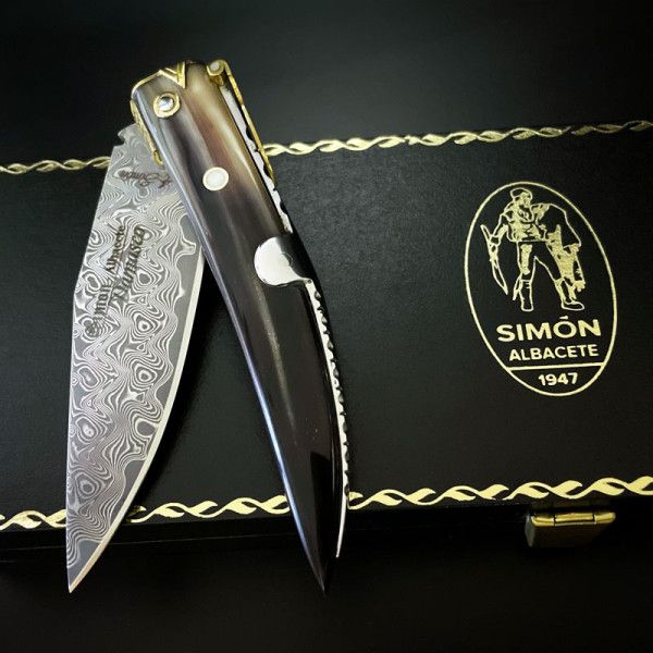 SIMÓN 20th "Damascus" English Point Knife 8,5cm 011053