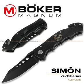 MAGNUM "Police" Black Rescue Folding Knife 065113