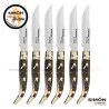 Estuche 6 Cuchillos Mesa SIMÓN "Navaja" Toro Sintético Sierra 123078