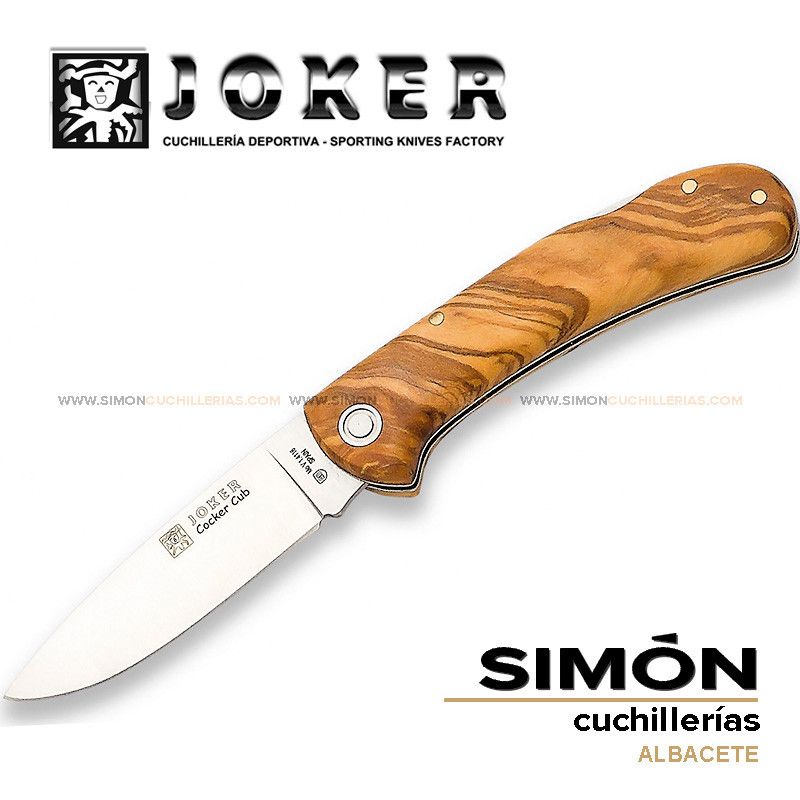 Navaja JOKER "Cocker Cub" Olivo 7,5cm no159 075330