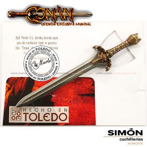 Mini Espada CONAN Padre Bronce Marto Toledo 068499