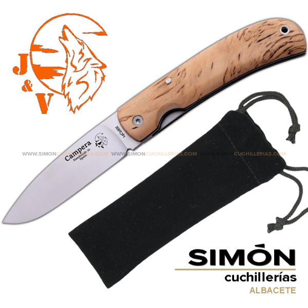 Navaja J&V "Campera XS" Abedúl 7cm 1416XS-AB 192023