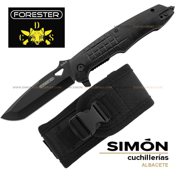 J&V FORESTER "AUS-8" Black G10 Knife AUS-8 NEGRA F0010_NEG 192020