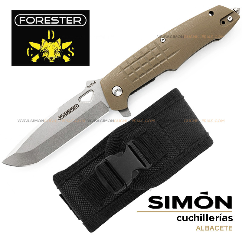 Navaja J&V FORESTER "AUS-8" G10 Árida f0010_coy 192019