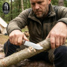 Cuchillo Bushcraft JOKER "Nomad" Nogal Flat + Ferrocerio 075.218