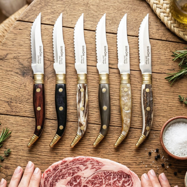 SIMÓN Handmade Navaja de Albacete Serrated Steak Knives 123067