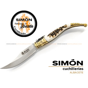 Navaja Antigua Albacete S.XIX "Ciervo" 7,5cm SIMÓN 075045