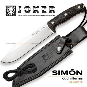 Cuchillo Bushcraft JOKER "Bush Camp Knife" Micarta Canvas CM146 075332