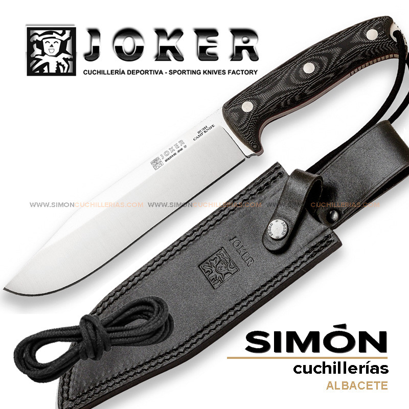 Cuchillo Bushcraft JOKER "Bush Camp Knife" Micarta Canvas CM146 075332