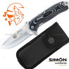 J&V "SV-1" Black Micarta Knife 1221-M1-COR 192026