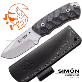 Cuchillo J&V Nano 2.0 Micarta Negro 1214-M1 192027