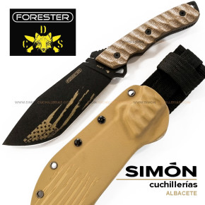 J&V FORESTER Tracker Americano Coyote G10 Knife F009_TCK 192028
