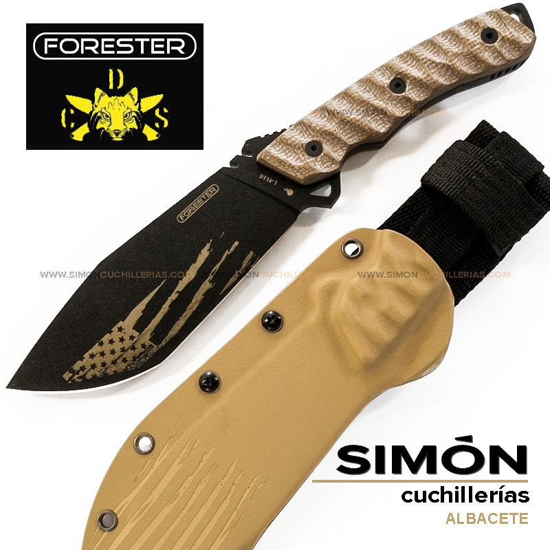 Cuchillo J&V FORESTER Tracker Americano G10 Coyote F009_TCK 192028