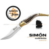 Navaja Bandolera Carraca S.XIX Ciervo 9cm SIMÓN 123028