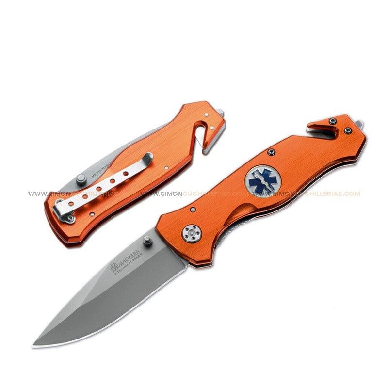 Navaja Rescate MAGNUM "Emergencias" Naranja 065227