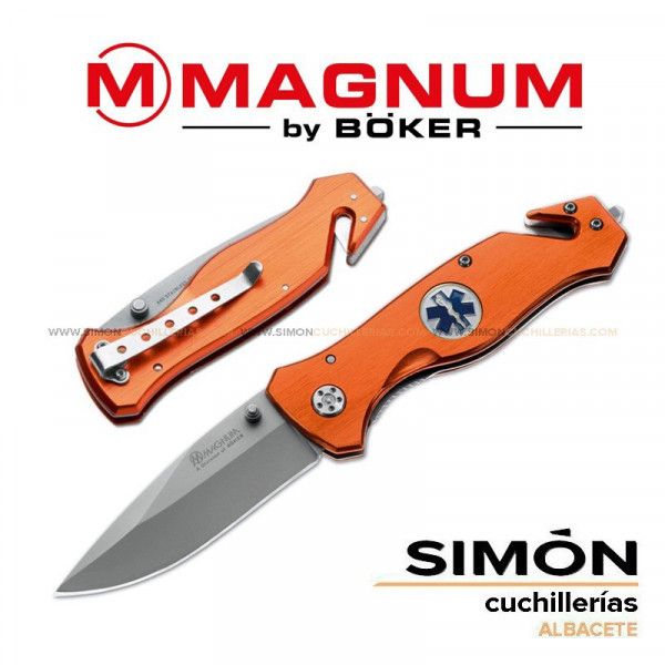Navaja Rescate MAGNUM "Emergencias" Naranja 065227