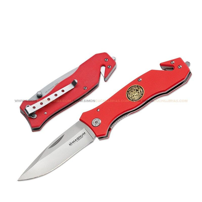 Navaja Rescate MAGNUM "Bomberos" Rojo 065228
