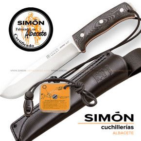 Cuchillo Bushcraft JOKER "Nomad 6,5" Micarta Canvas Clásico 075241