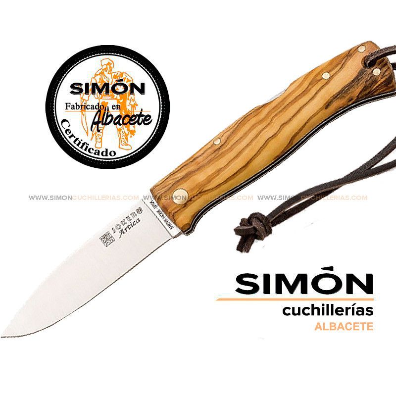 Navaja Bushcraft JOKER "Artica" Olivo Flat 8cm 075275
