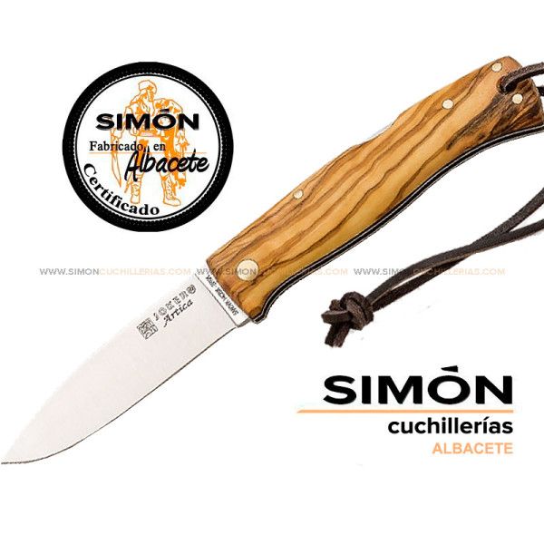 JOKER "Artica" Flat Olive Bushcraft Knife 8cm 075275