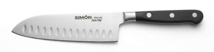Cuchillo cebollero Santoku Serie Chef Simón Albacete